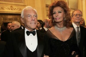 giorgio armani e sophia loren